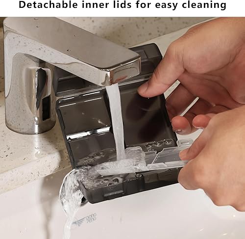 Miniatura 5 de FYY Pastillero diario con 7 compartimentos, organizador de píldoras portátil de viaje, diseño plegable, pastillero para bolsillo para bolsa para