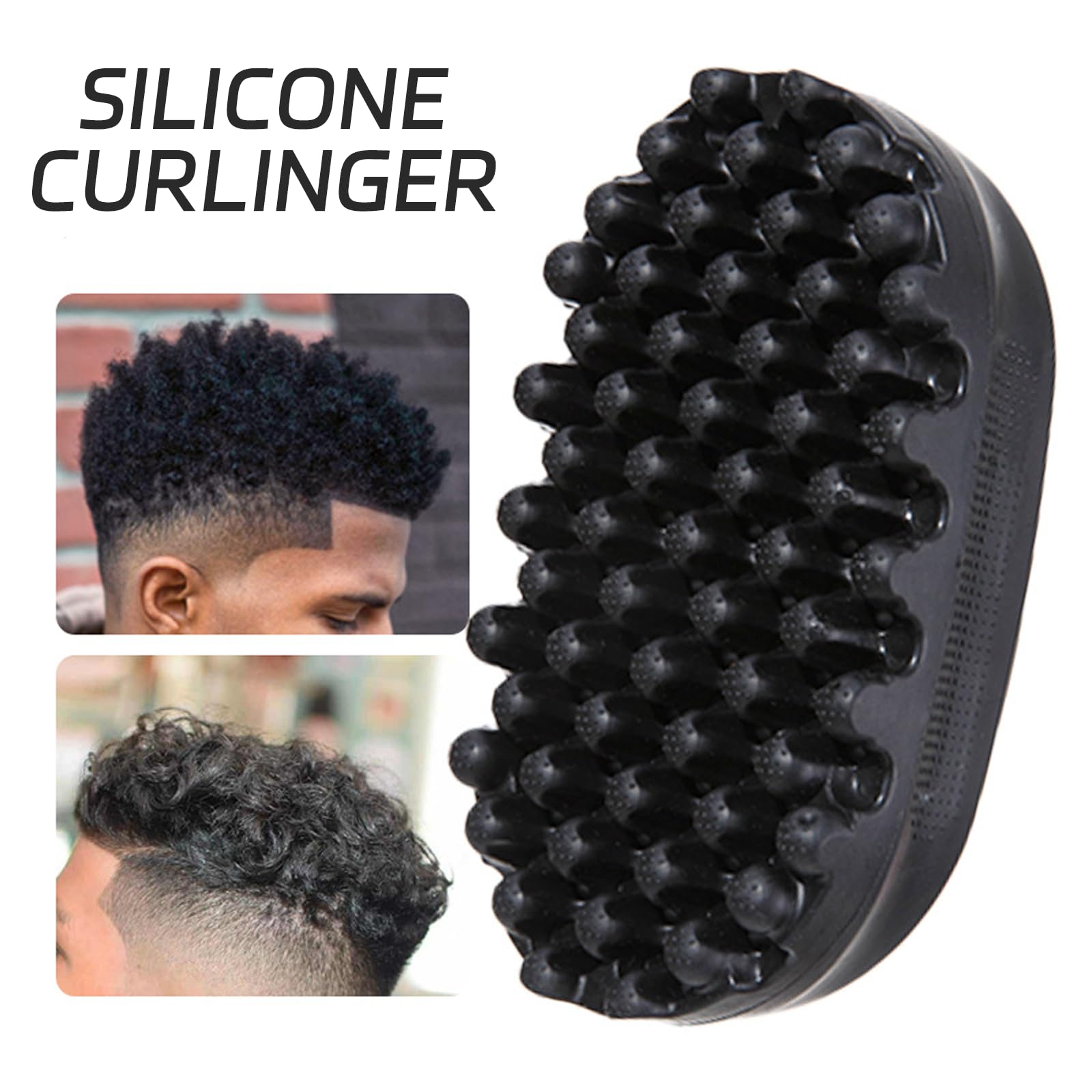 fKiZanthene Hair Brushes, Afro Sponge for Curls - Image 4