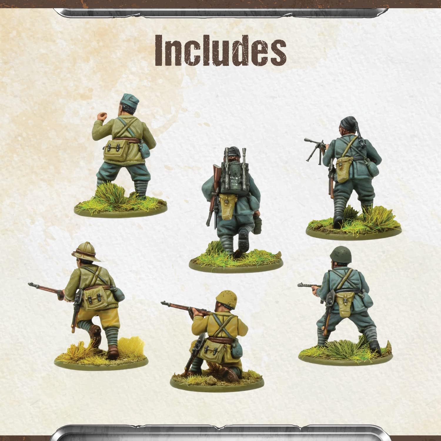 Wargames Delivered - Warlord Games Bolt Action Miniatures - Italian Army & Blackshirts Troop Set, World War 2 Miniatures, Action Figures 28mm Scale Army Men for Miniature War Game