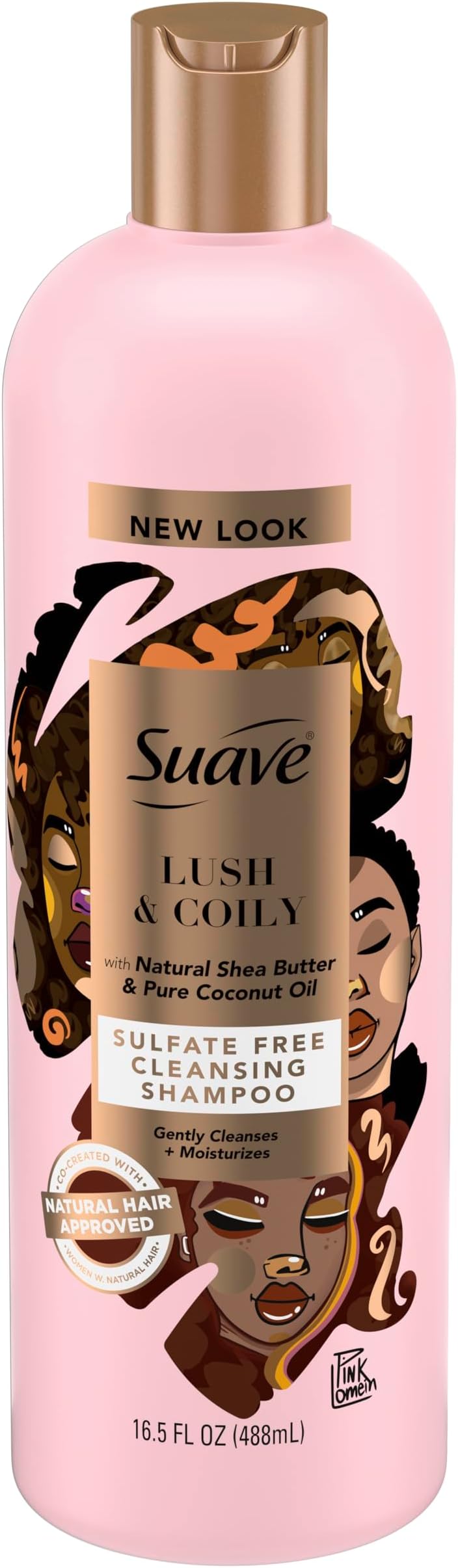 Professionals Natural Shea Butter & Pure Coconut Oil Sulfate-Free Cleansing Shampoo,16.5 Fluid Ounces