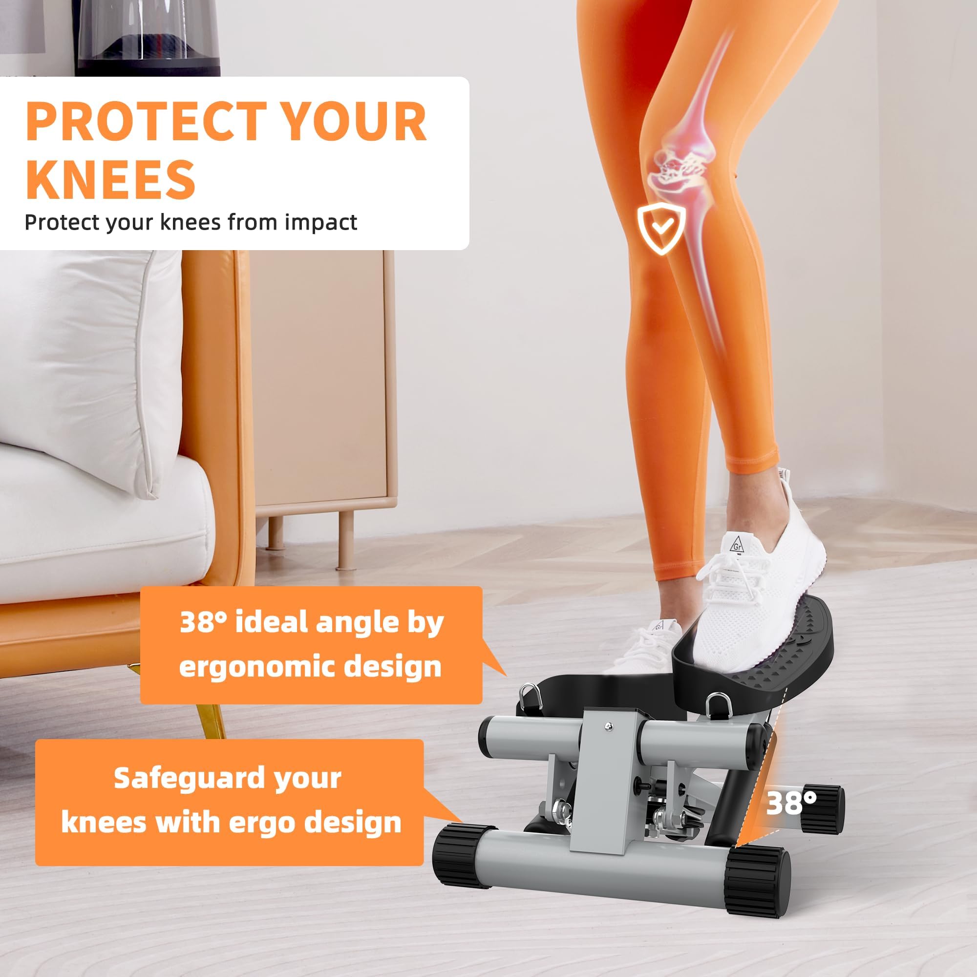 Niceday Mini Stepper with Resistance Bands
