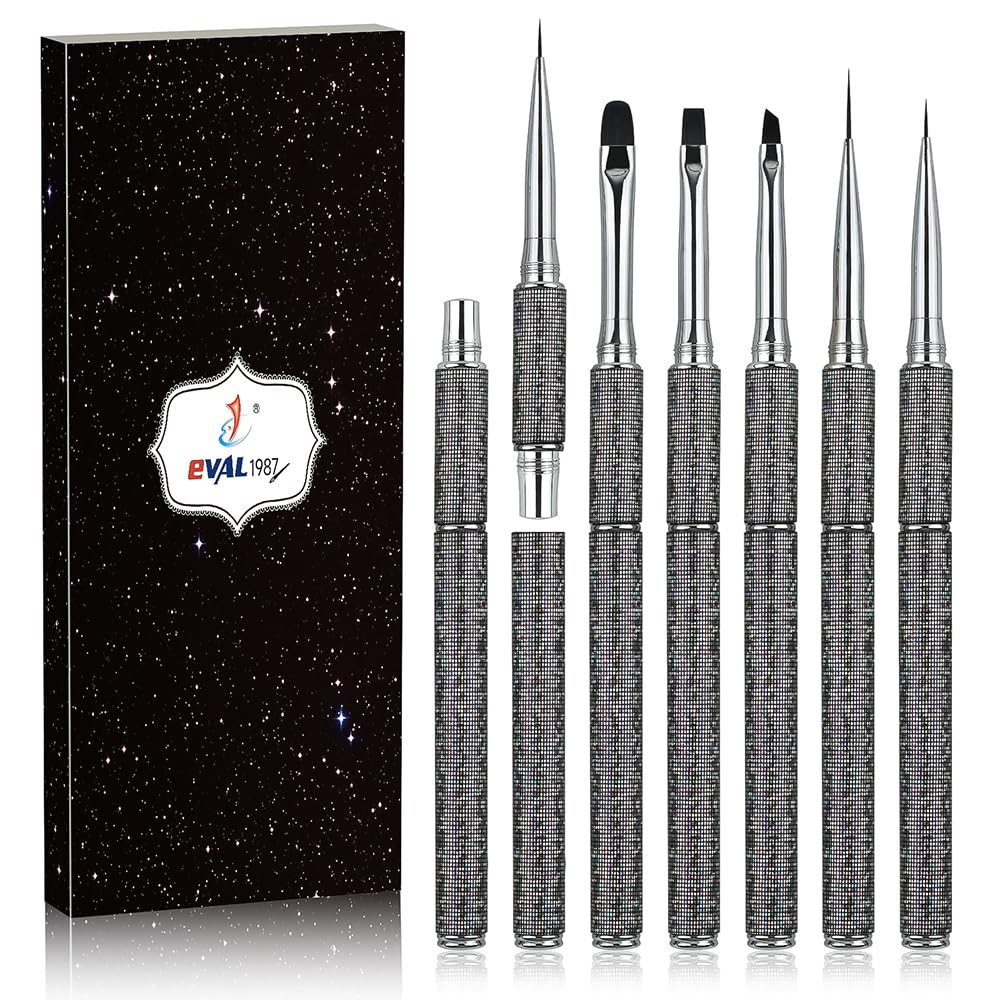Nail Art Brushes Set Nail Art Design Pen Painting Tools with Nail Extension Gel Brush,Nail Polish Brush, Builder Nail Gel Brush, Nail Art Liner Brush