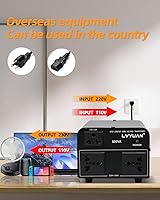 Vista 42 de LVYUAN Convertidor de transformador de voltaje Step Up/Down Convertir de 110-120 voltios a 220-240 voltios y de 220-240 voltios a 110-120 voltios