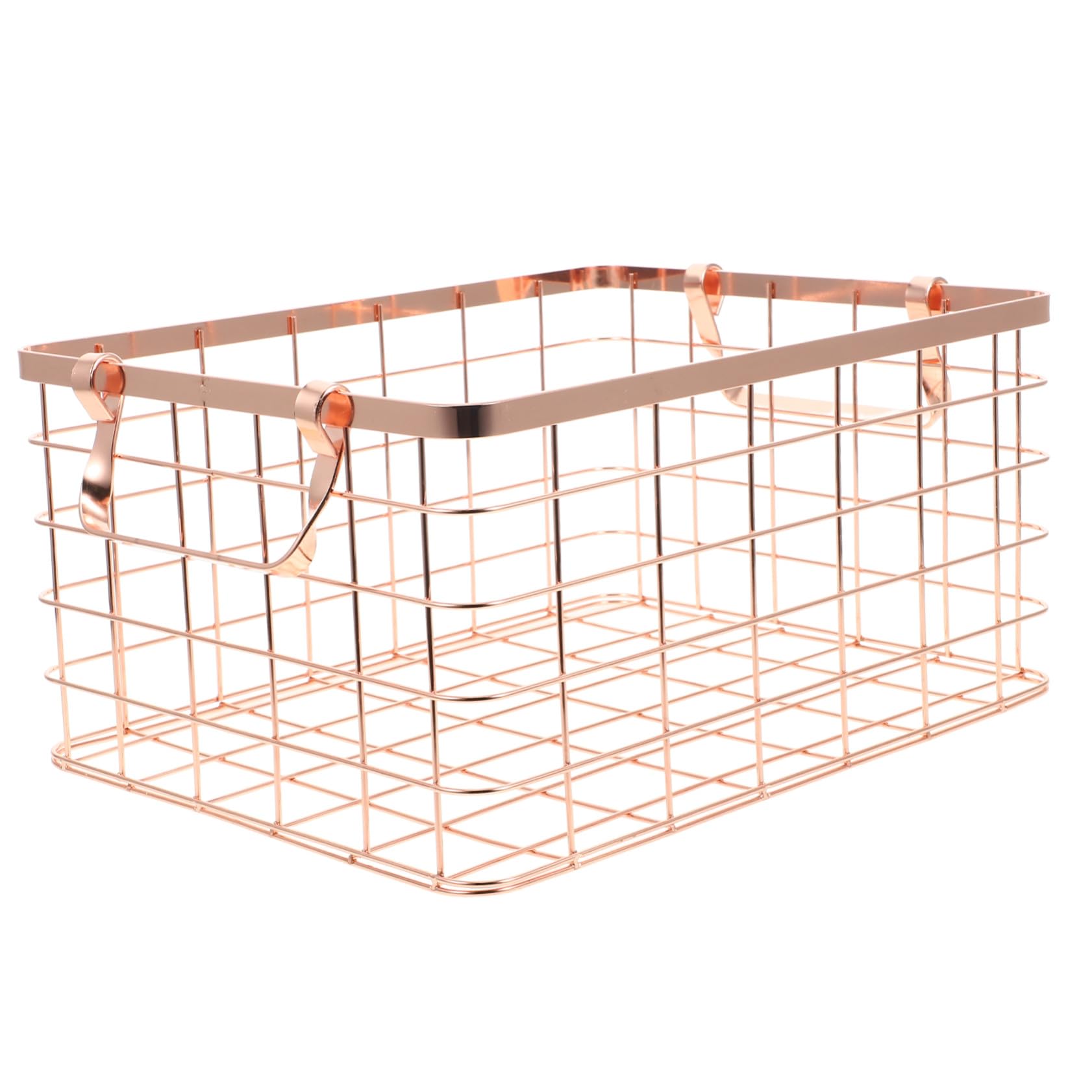 Cesta de hierro organizadora para frutas, verduras y snacks en el hogar moderno