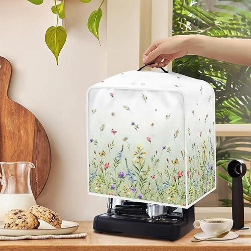 Miniatura 10 de NETILGEN Funda protectora para cafetera, protección contra el polvo, resistente a las manchas, antiderrames, para el hogar, interior, oficina,