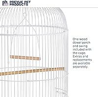 Vista 4 de Prevue Hendryx SP31999Y Classic Round Bird Cage, Yellow