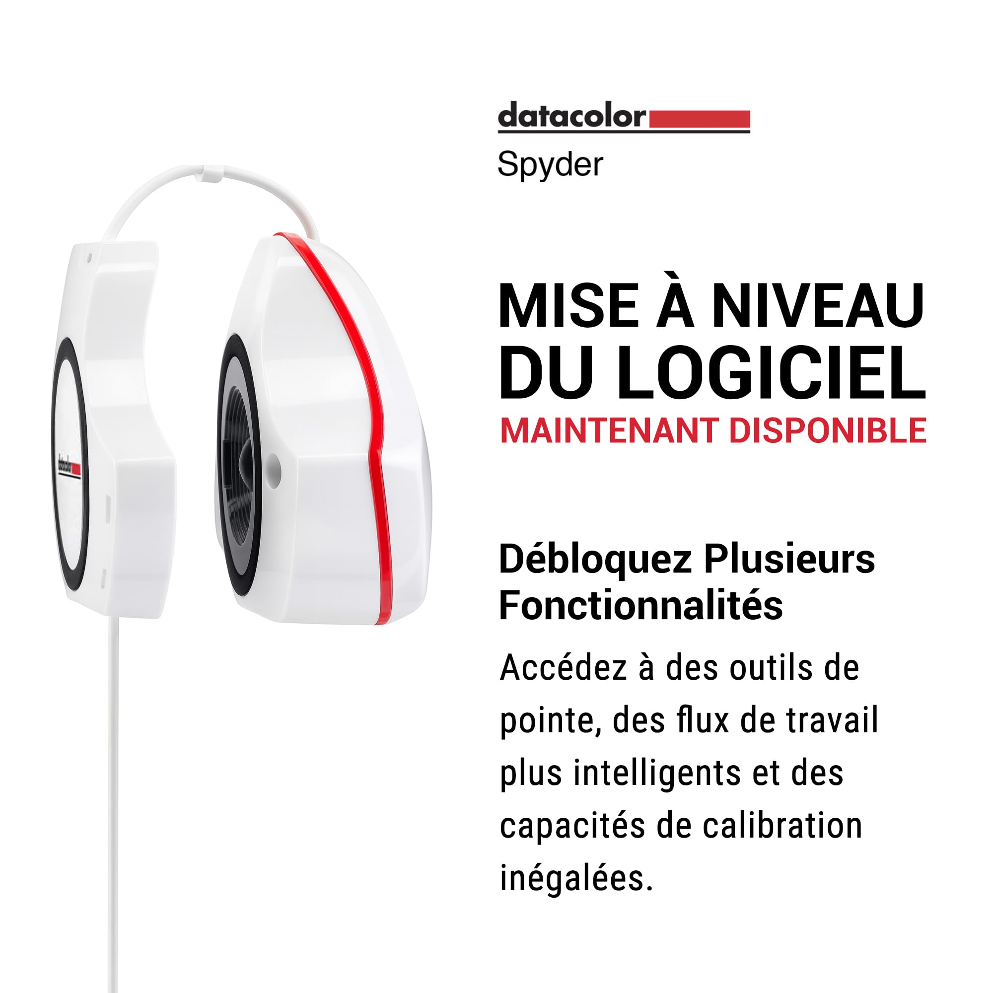 Datacolor Spyder - Calibrateur d'Écran pour Designers, Photographes et Créateurs de Contenu, Couleurs Fidèles, compatible OLED/LED, Outil de Calibration simple pour le Traitement d’Image