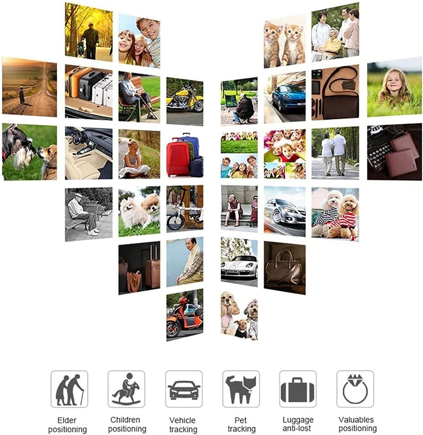 When The car/Vehicle/Kids/Old People/Pets Leaves The Set Active Area The Locator Will Send an Alarm Message to The Mobile aPP to Effectively Prevent The pet from Being Lost and Stolen (White)
