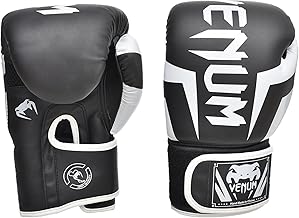 قفازات ملاكمة رياضية من سيتي ستار - مصنوعة من مواد غير سامة تدوم طويلا - ابيض واسود