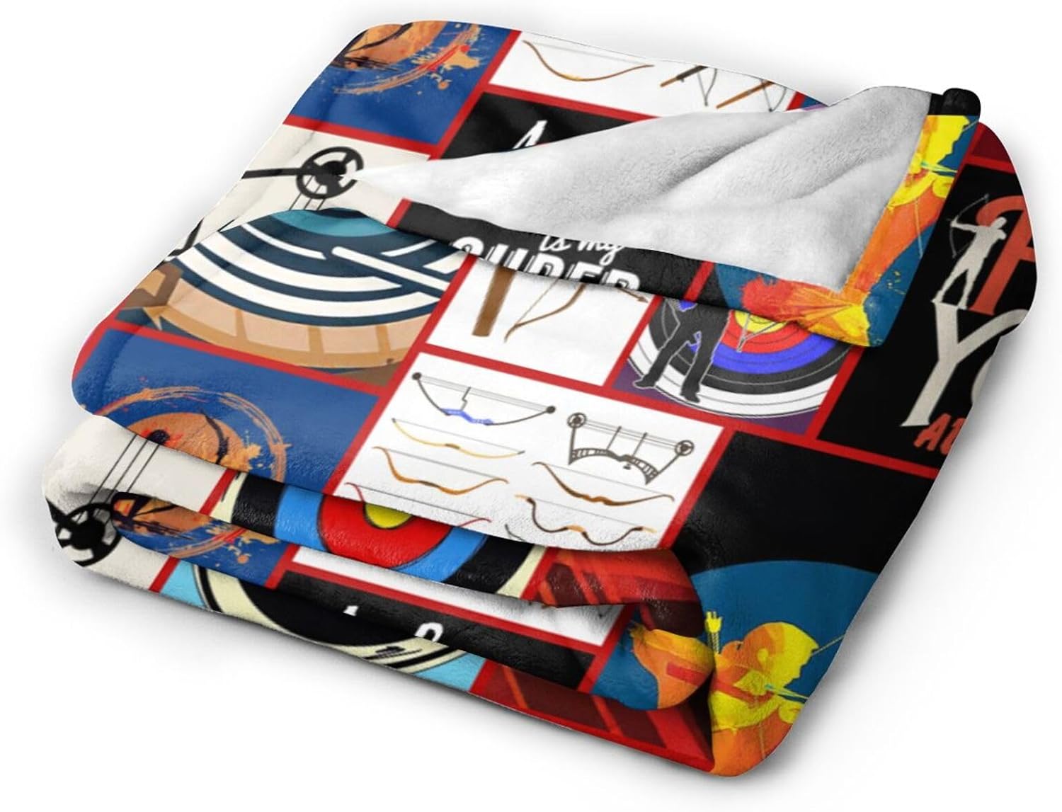 Archery Throw Blanket Sports Blankets Fleece Plush Flannel Super Soft Cozy Warm Lightweight Archery Sports Decor Gifts for Boys Girls Kids Adults Men Women 40" x 50" - Image 4