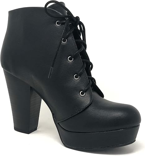 Miniatura 2 de Soda Botines de tobillo con plataforma y cordones para mujer