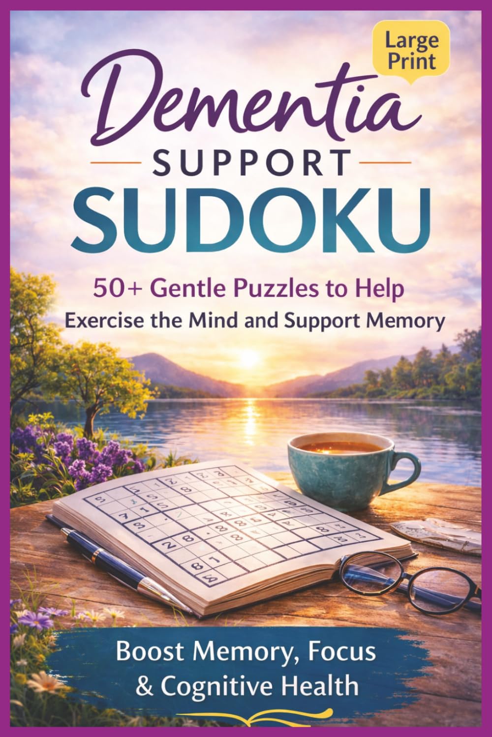 Dementia Support Sudoku: Dementia Support Sudoku Exercise the Mind, Support Memory, and Encourage Focus 6 x 9 Inches | 110 Pages | 50+ Puzzles | Solutions Included