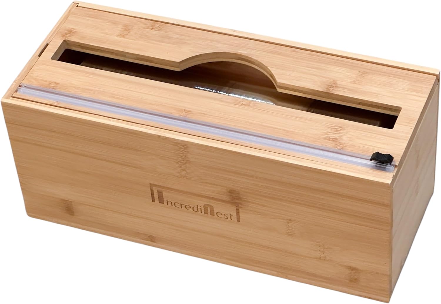 High Capacity Foil & Wrap Dispenser with Cutter, Fits 3000ft Plastic Wrap,1000ft Aluminum Foil, Home, Food Service, Commercial, Bamboo