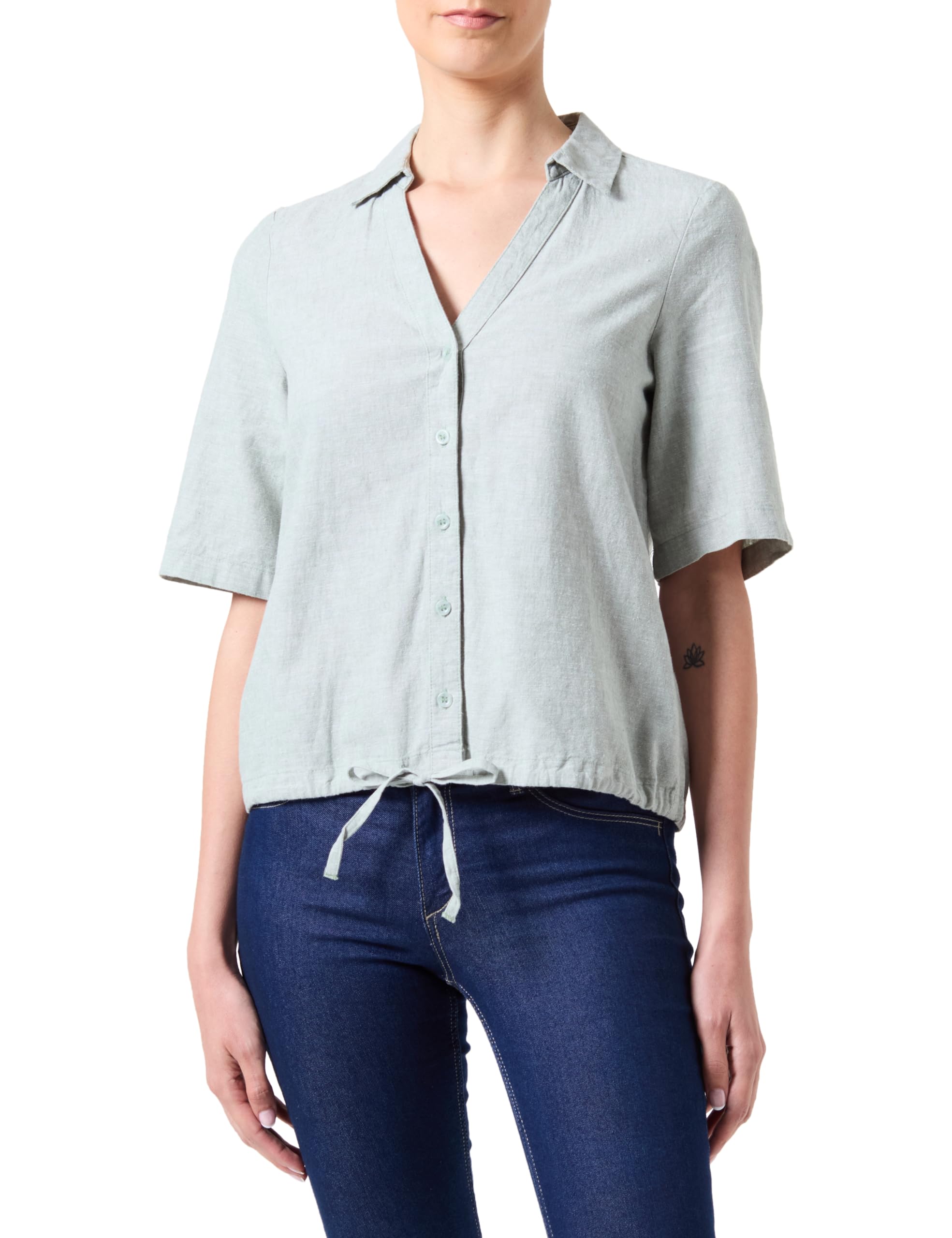 VERO MODA Women's Blouse, Hedge Green, XS