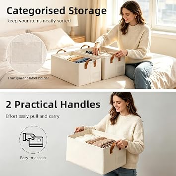 Storage Baskets, Thickened Metal Frame, PP Base panle, 47*28*20cm