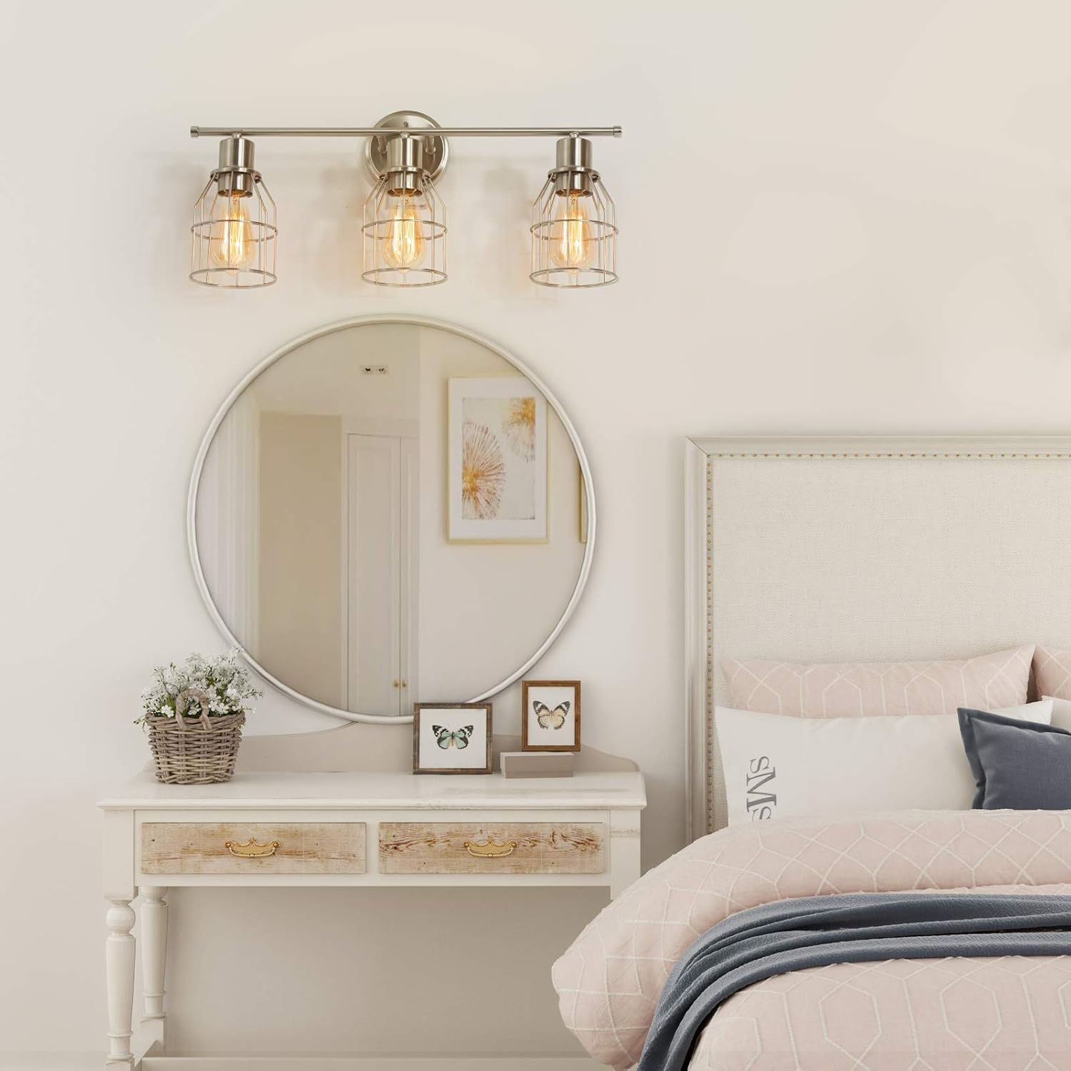 Tech Deals 🔥 KSANA Bathroom Vanity Light Fixtures, Farmhouse Bathroom Light Fixtures for Hallway & Bedroom, Industrial Metal Cage Shades, 23.5’’ L x 6.5’’ W x 11’’H Super Cheap 🛒 KSANA Bathroom Vanity Light Fixtures, Farmhouse Bathroom Light Fixtures for Hallway & Bedroom, Industrial Metal Cage Shades, 23.5’’ L x 6.5’’ W x 11’’H