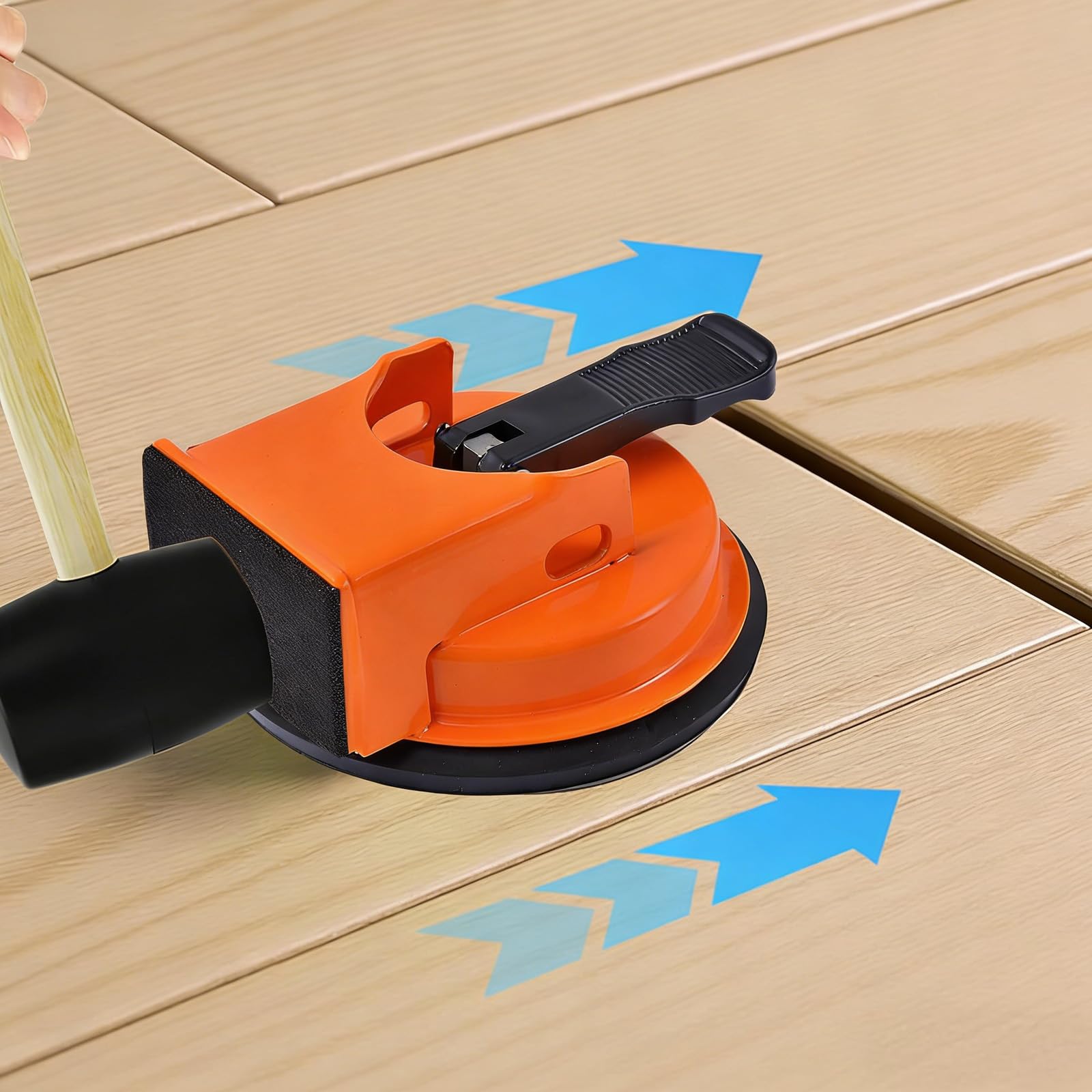 Herramienta de Colocación de Suelos Laminados,2 Piezas Herramientas de Agarre para Suelos de Madera,Herramienta De Reparación de Suelo,para Azulejos Hoteles Apartamentos Baño Cocina