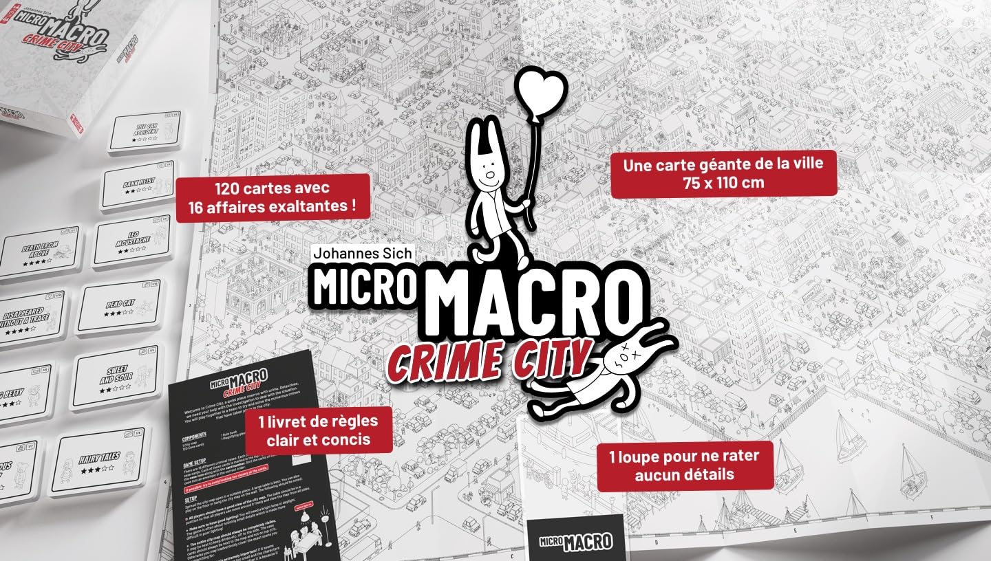 Lote de micro macros crime city versión francesa + 1 decapado Blumie