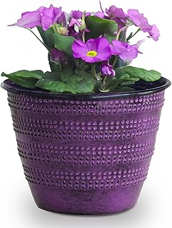 12 Plum Bathroom Ideas for a Rich Elegant Color Palette 53 Headwind Glazed Ironstone Boutique Collection Cobblestone Plant Pot โ Pl...