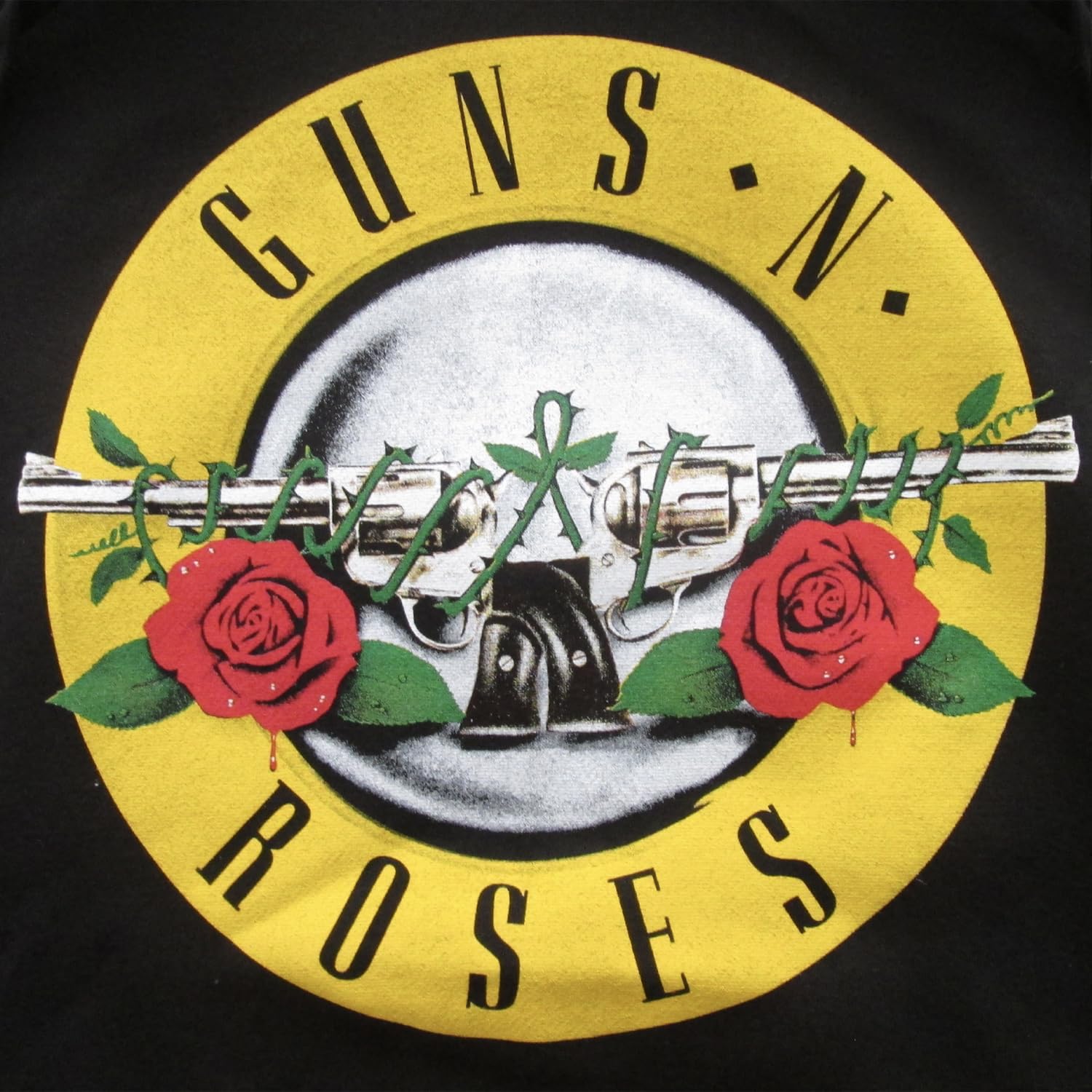 Guns N' Roses Felpa Ufficiale Classic Logo. Felpa con Cappuccio Unisex in Cotone. vestibilità Regular per Adulto e Ragazzo