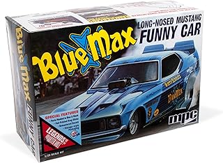 MPC Blue Max Long Nose Mustang Funny Car 1:25 Scale Model Kit