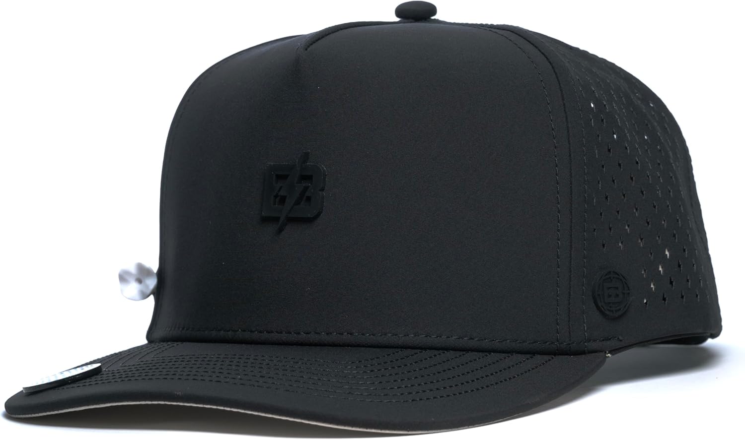 BRIMZ Golf Performance Hat - Tee Holder & Magnetic Brim - Breathable Sweat & Water Resistant Golfing Snapback Cap - Image 8