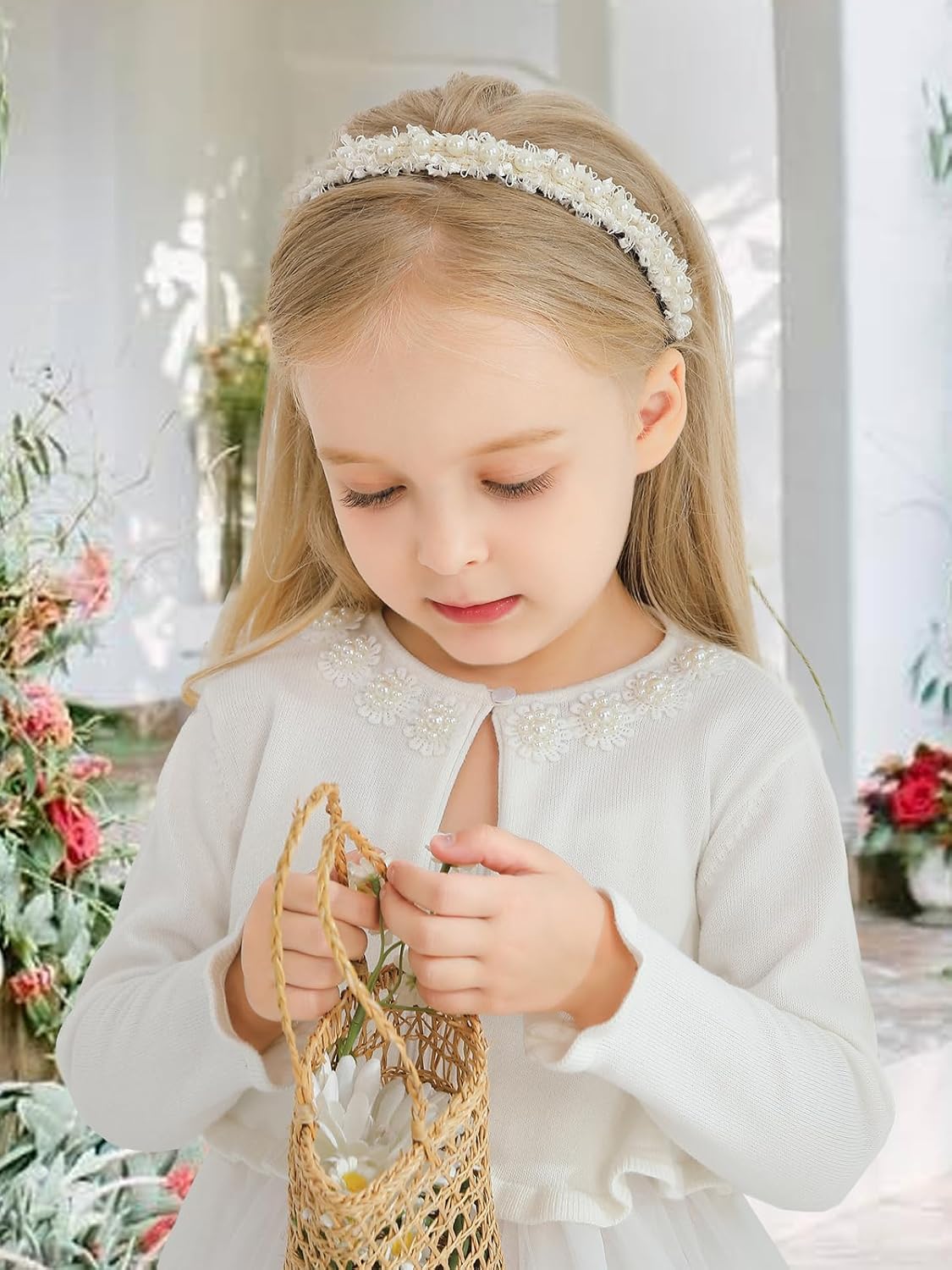 Toddler Girls Cardigan Sweater Bolero Shrug Baby Kids Knit Long Sleeve Crop Tops Button Closure Jacket Casual - Image 2