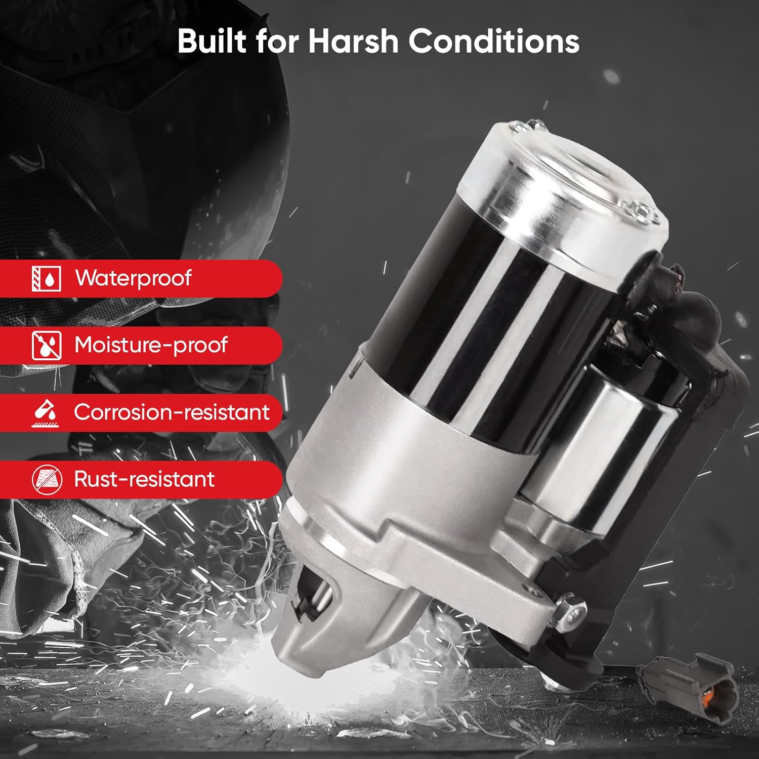 19068N Starter Compatible with 2010-2019 Nissan Armada Titan XD, 2013-2019 NV2500 NV3500 Pathfinder, Infiniti QX56 M56 QX80 Q70 QX70 FX50 QX70L 5.0 5.6 V8 Engine M1T30671 23300-1CA0A 410-48313