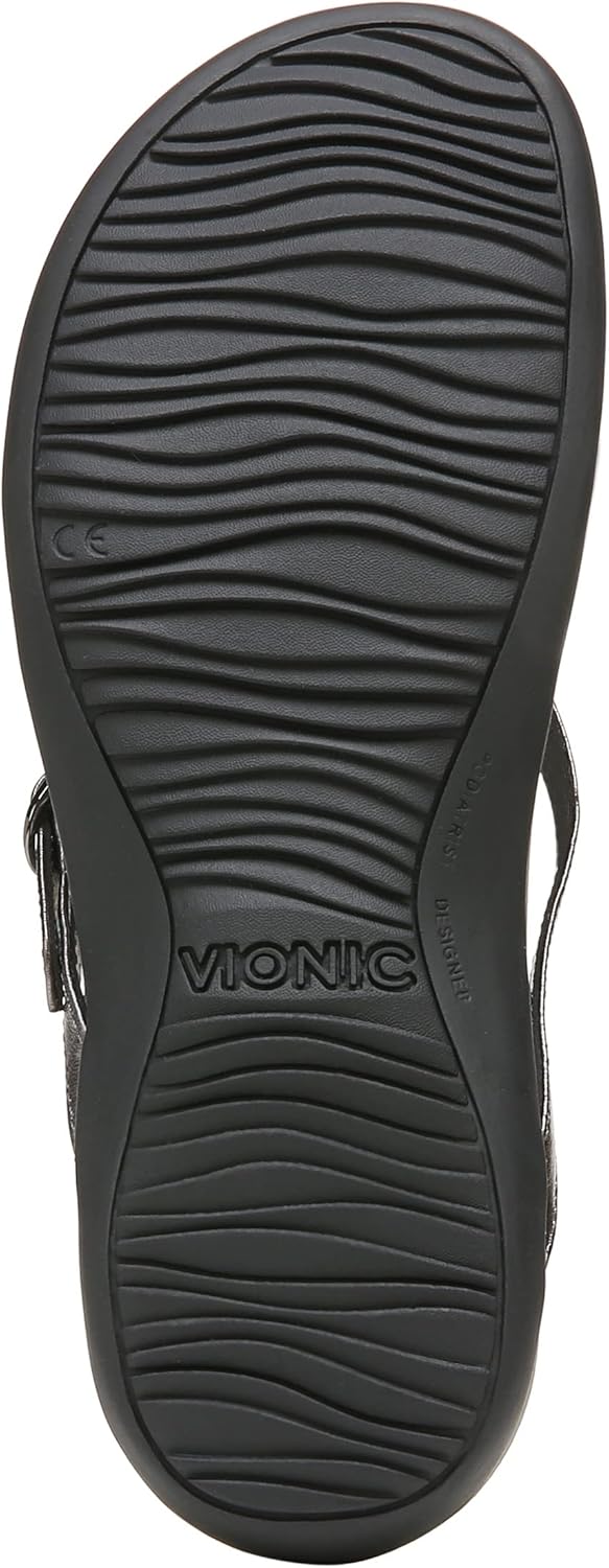 Vionic Women's Rest Karina Backstrap Sandal- Supportive Ladies Slip on Sandals That Include Three-Zone Comfort with Orthotic Insole Arch Support, Medium and Wide Fit