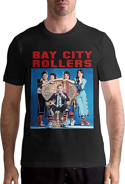 Amazon.co.jp: ファッション ベイシティローラーズ Tシャツメンズ 