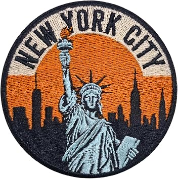 Liberty New York Patch 3 inches, Cool Statue of Liberty Patch
