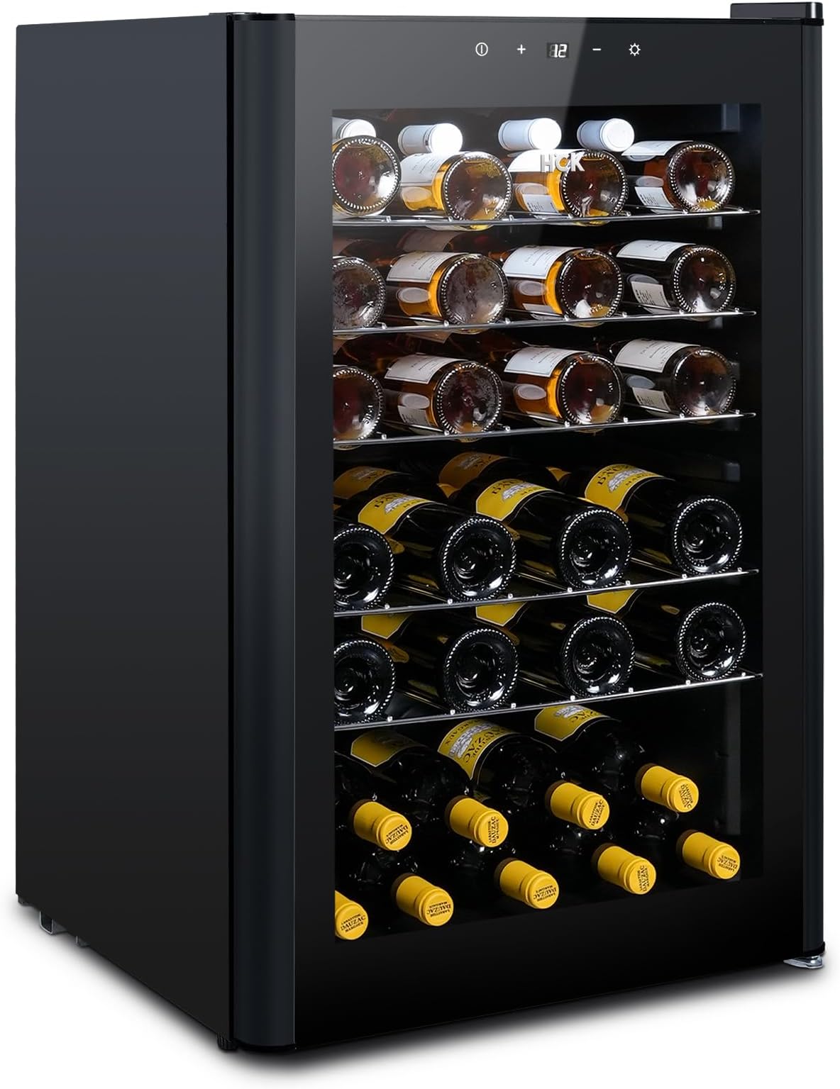 HCK Vinoteca, Nevera para Vinos 1 Zona de Refrigeración, 48 Botellas ...