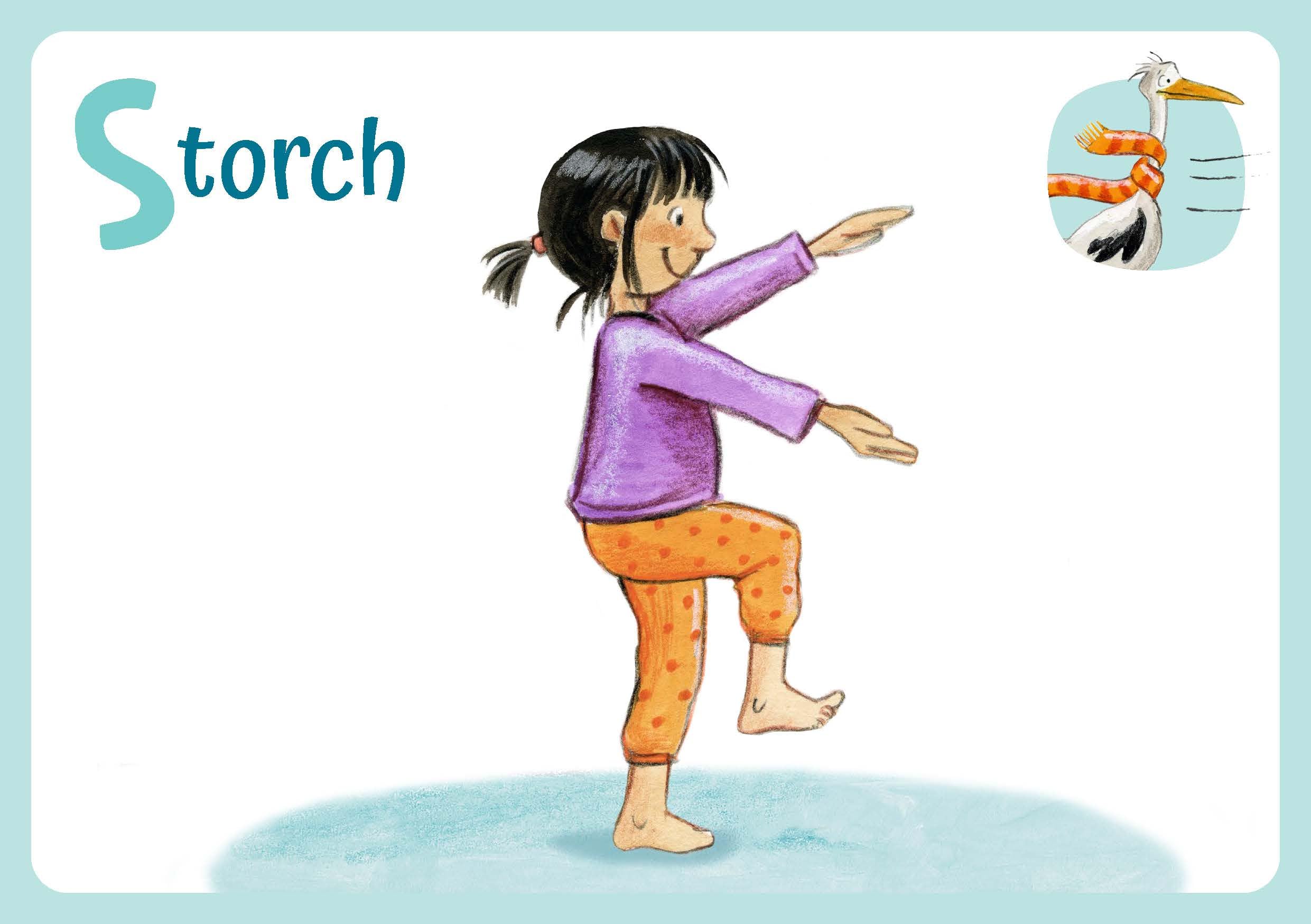 Das Yoga-Abc für Kinder: Für kleine Yogis von 4 bis 8. Yoga-Übungen mit Namen sortiert nach dem Alphabet, für den Einsatz in Kita und Grundschule. ... und innere Balance. 30 Ideen auf Bildkarten)