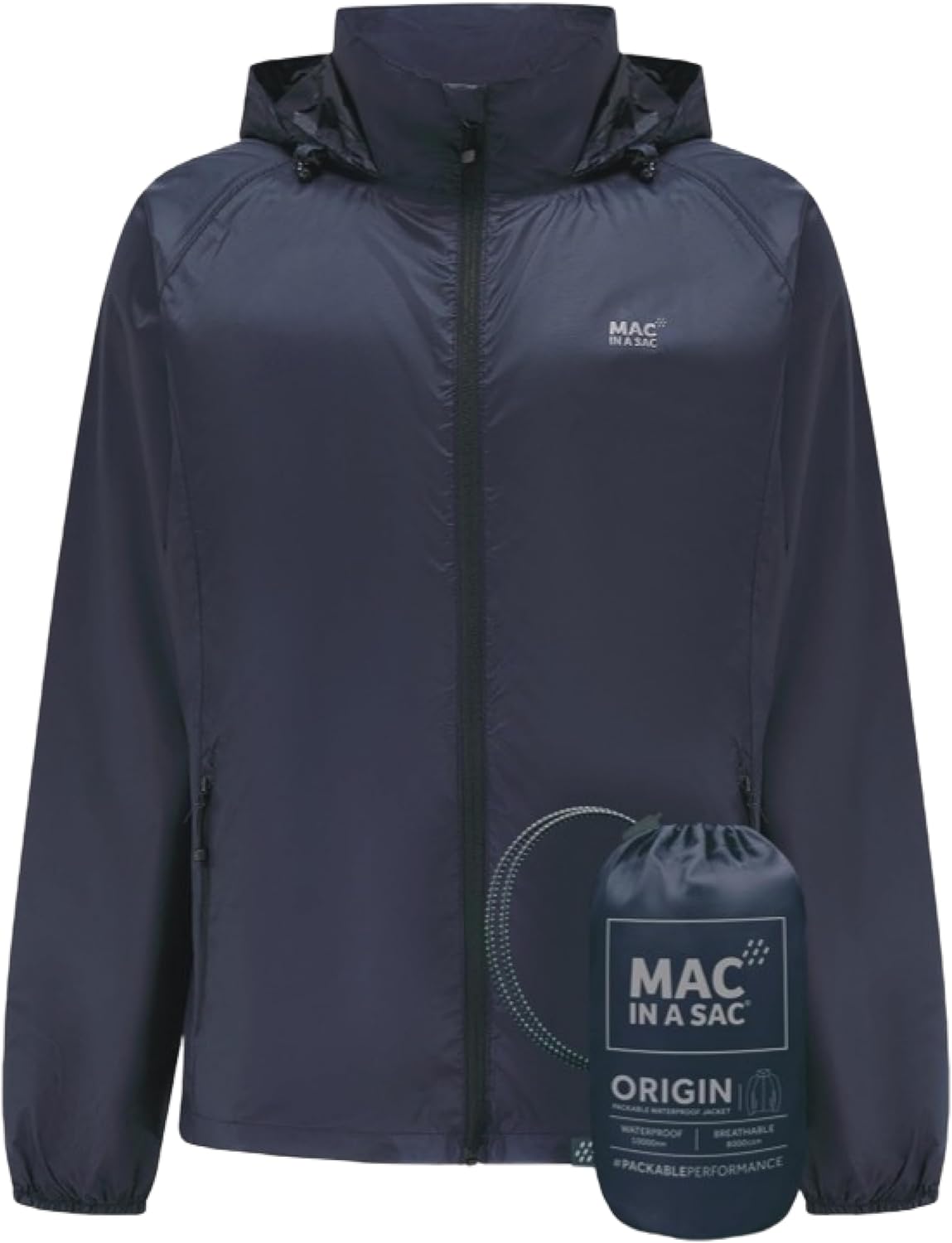 Hood Mens Waterproof Mac Jacket Ultralite Men's Running Jacket Mac