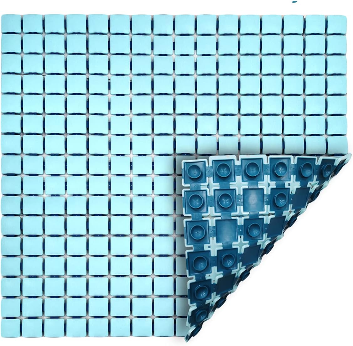 Square Shower Stall Mat Non Slip Bathtub Bath Mats with