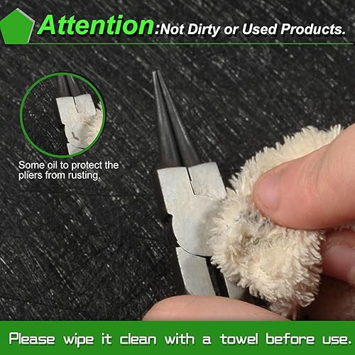 Miniatura 7 de SPEEDWOX Mini alicates de punta redonda para fabricación de joyas - Alicates pequeños de 5 pulgadas para hacer bucles de alambre con mandíbula