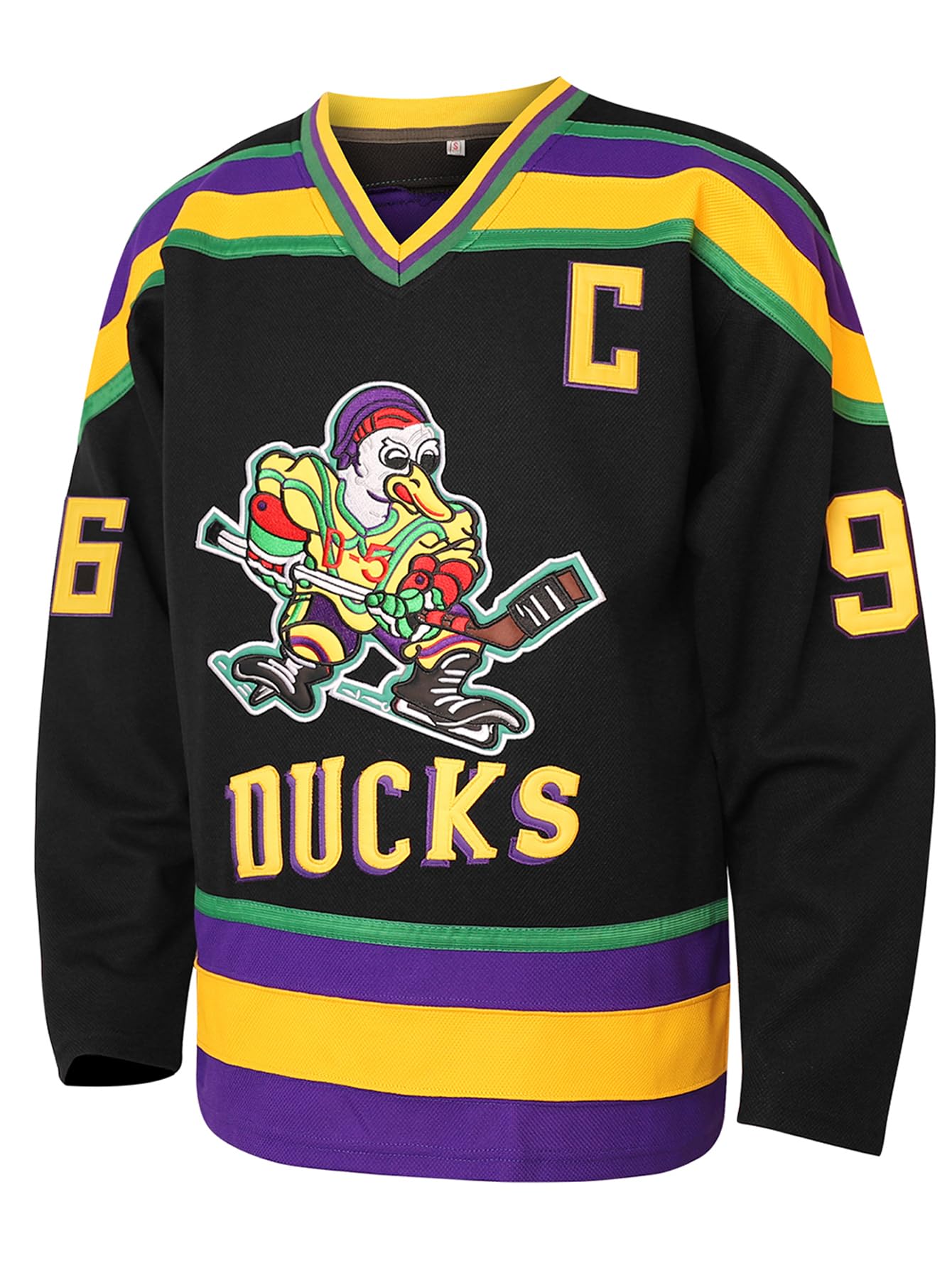 Mighty Ducks Maillot de hockey sur glace Charlie Conway Adam Banks 90s Vêtements fête