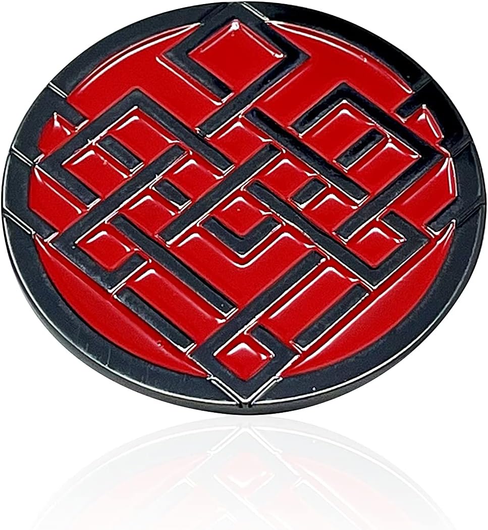 SalesOneShang-CHI Marvel Legends Pin, RED Armor Icon Symbol - The Legend of The Ten Rings Officially Licensed Shang-Chi Marvel Studios Enamel PIN - 3.5cm (SHNGPIN02)