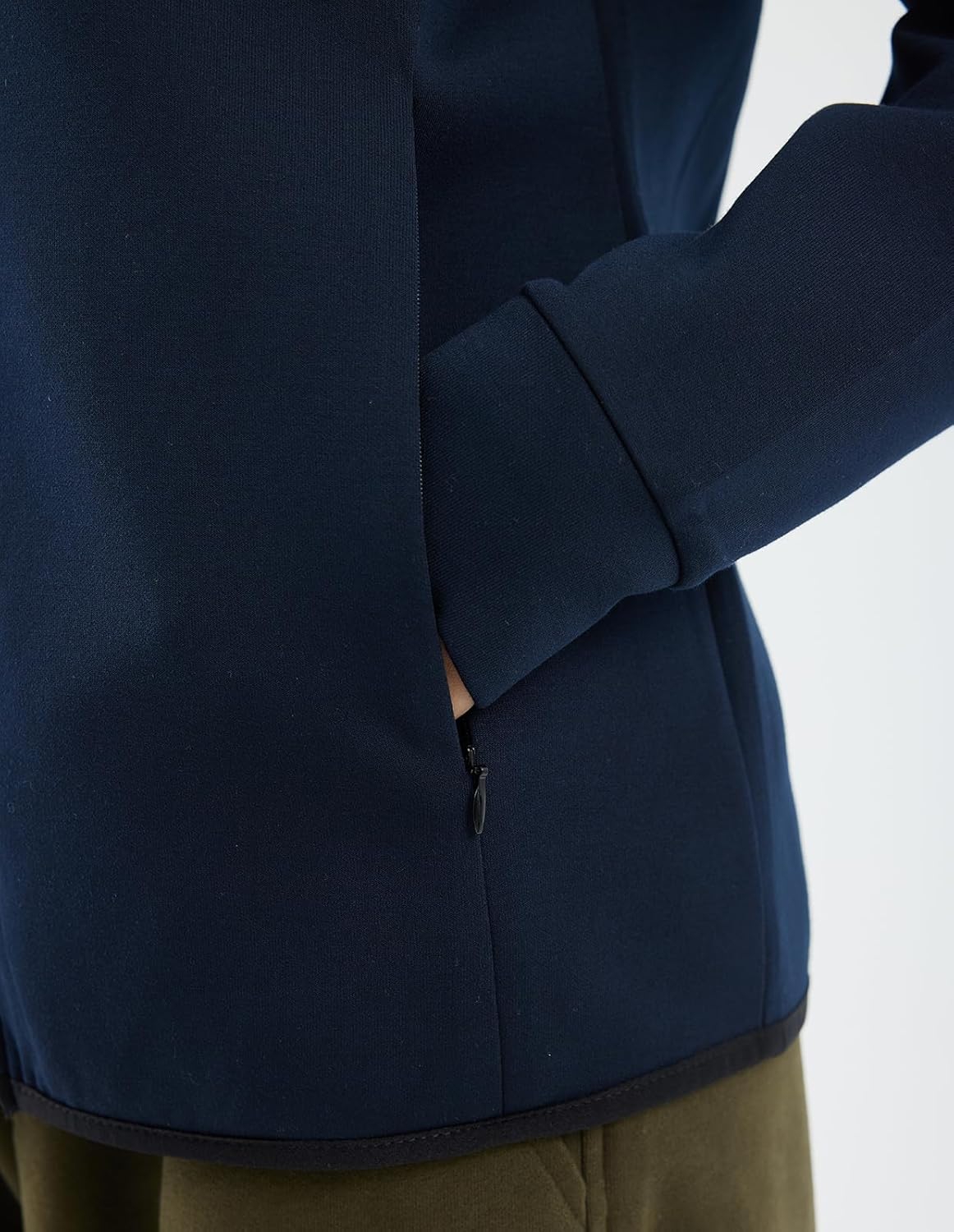 fit space Women's Tailored Relaxed Fit Sweatershirts Full Zip Up Hoodies And Turtleneck Pullover With Zipper Pocket - Image 5