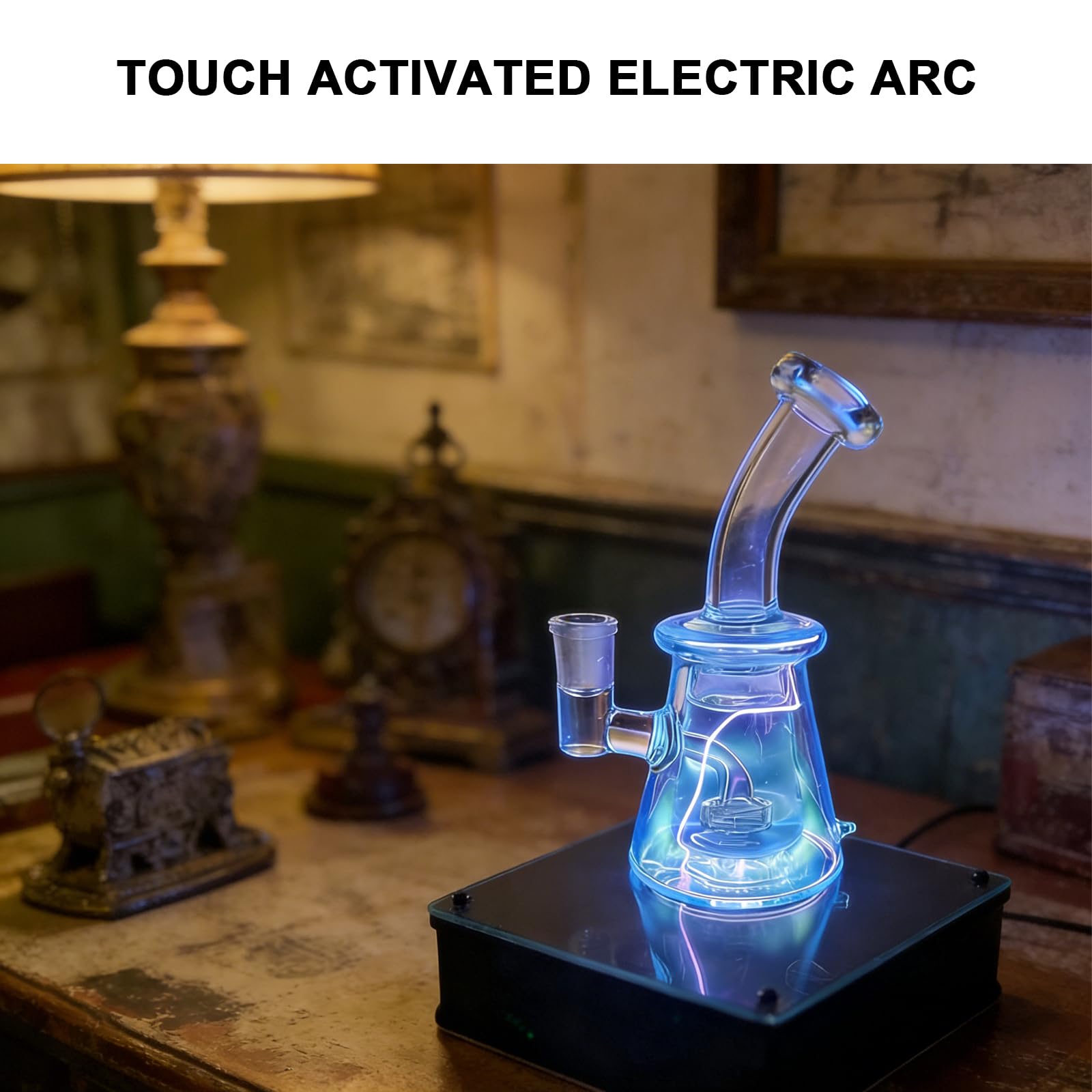 Luce al plasma a forma di tazza, sensibile al tocco, luce d'atmosfera allo xeno per stanza, decorazione per feste, segnale di avvertimento all'aperto, regalo unico per la scienza, trasforma il tuo