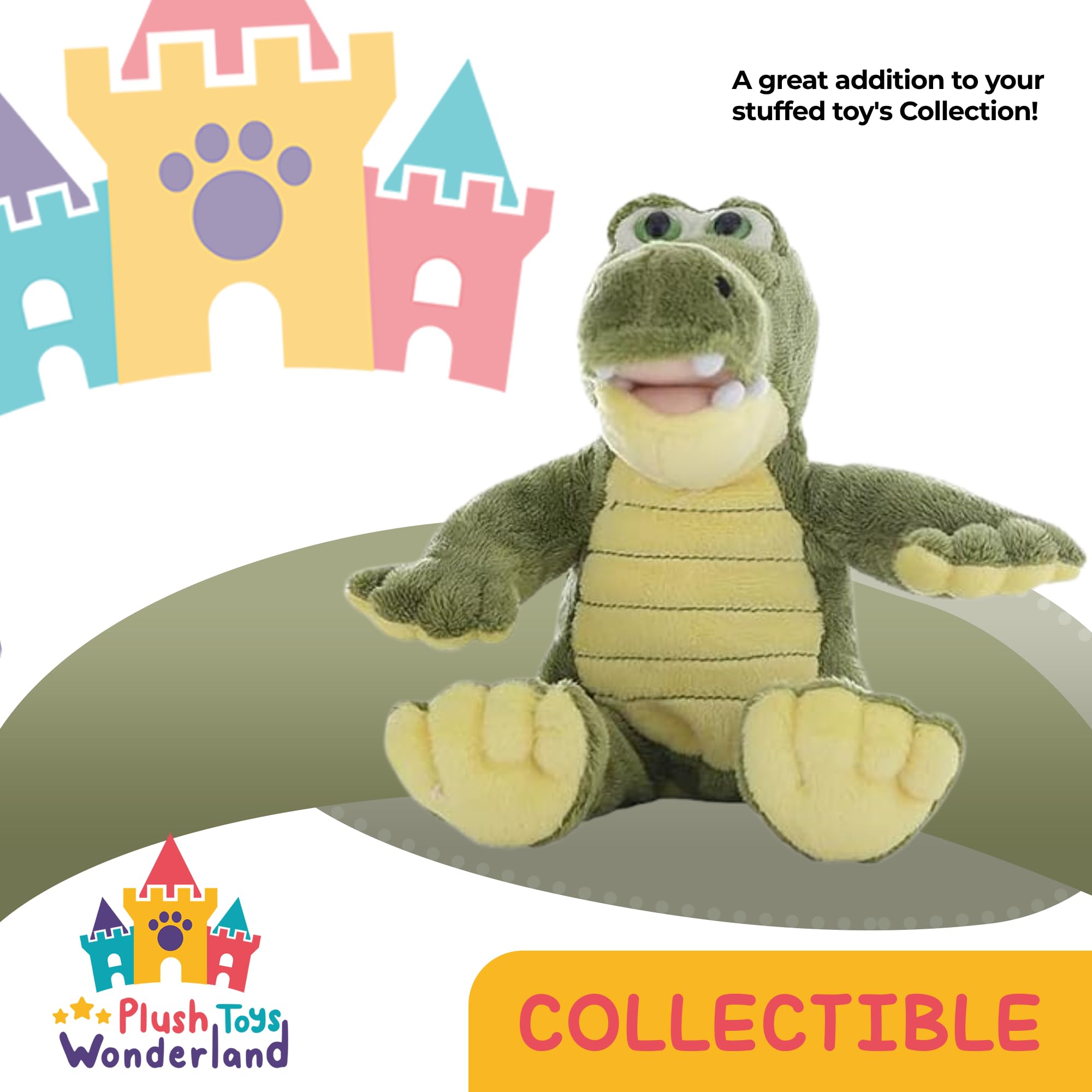 Amazon.com: PLUSH TOYS WONDERLAND Al E Gator 8-Inch Stuffed