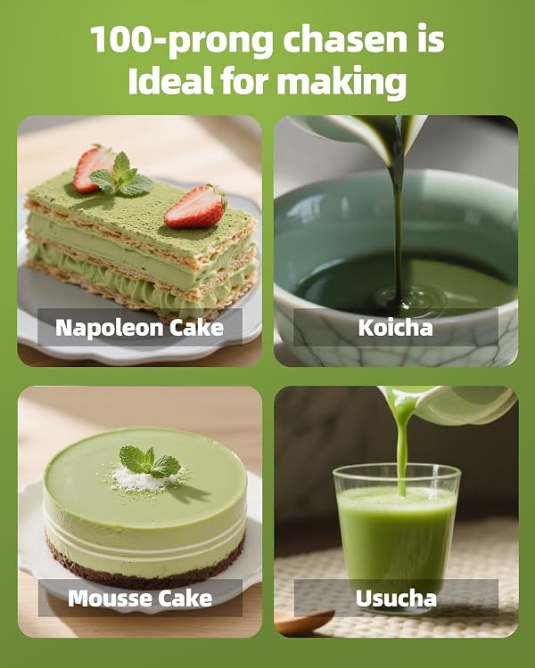Matcha Whisk - Handcrafted Traditional Japanese Chasen, 100-Prong Matcha Stirrer Wisk Mixer Brush for Authentic Matcha Tea Preparation (one-pack) by JUL WIND - Image 6
