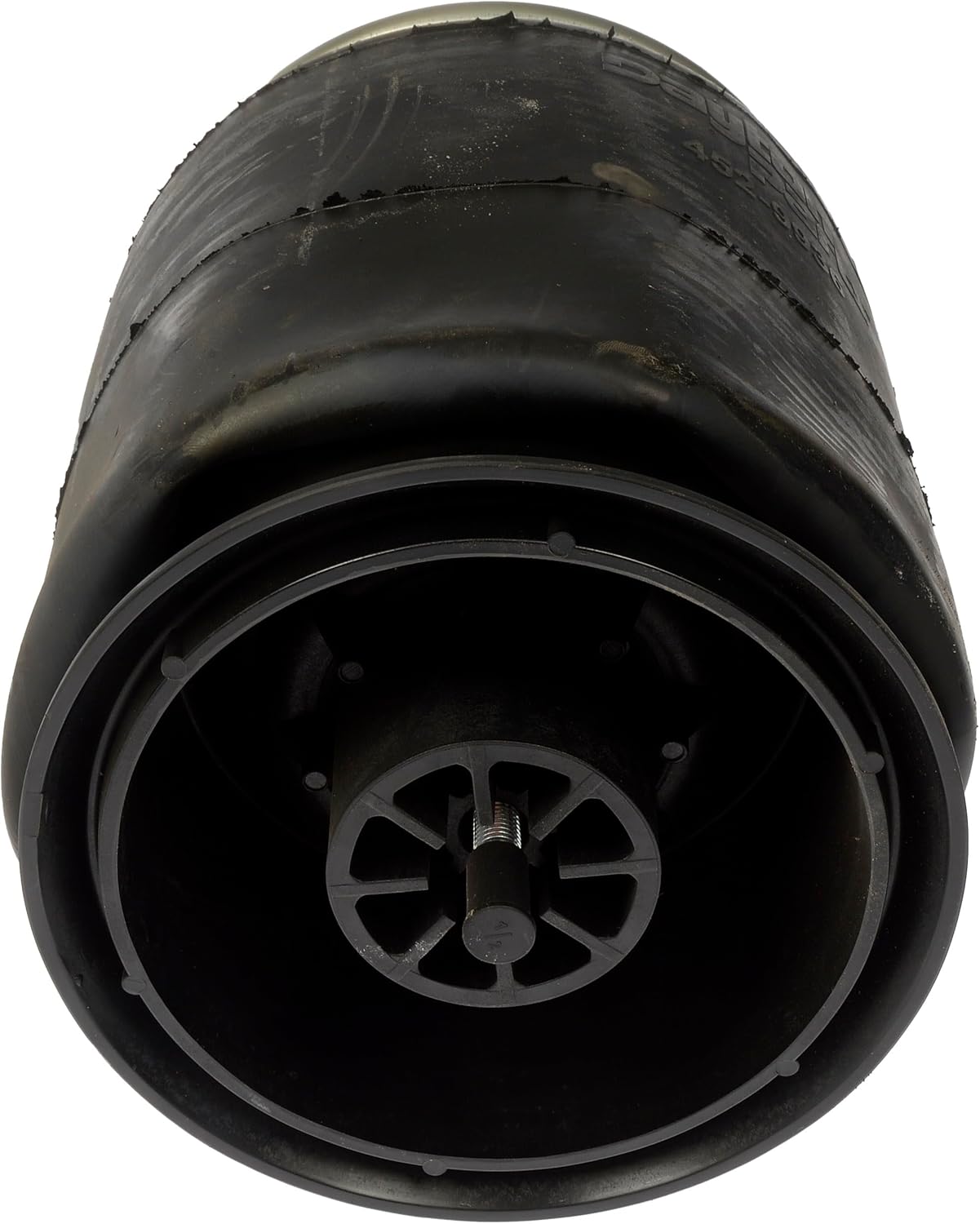 Dayton Parts 452-9936L Air Spring, Rolling Lobe, Composite Piston, 14" Static Height, 9" Top Plate Diameter, 9.5" Piston Diameter, Two Stud Top Plate, One Stud Piston