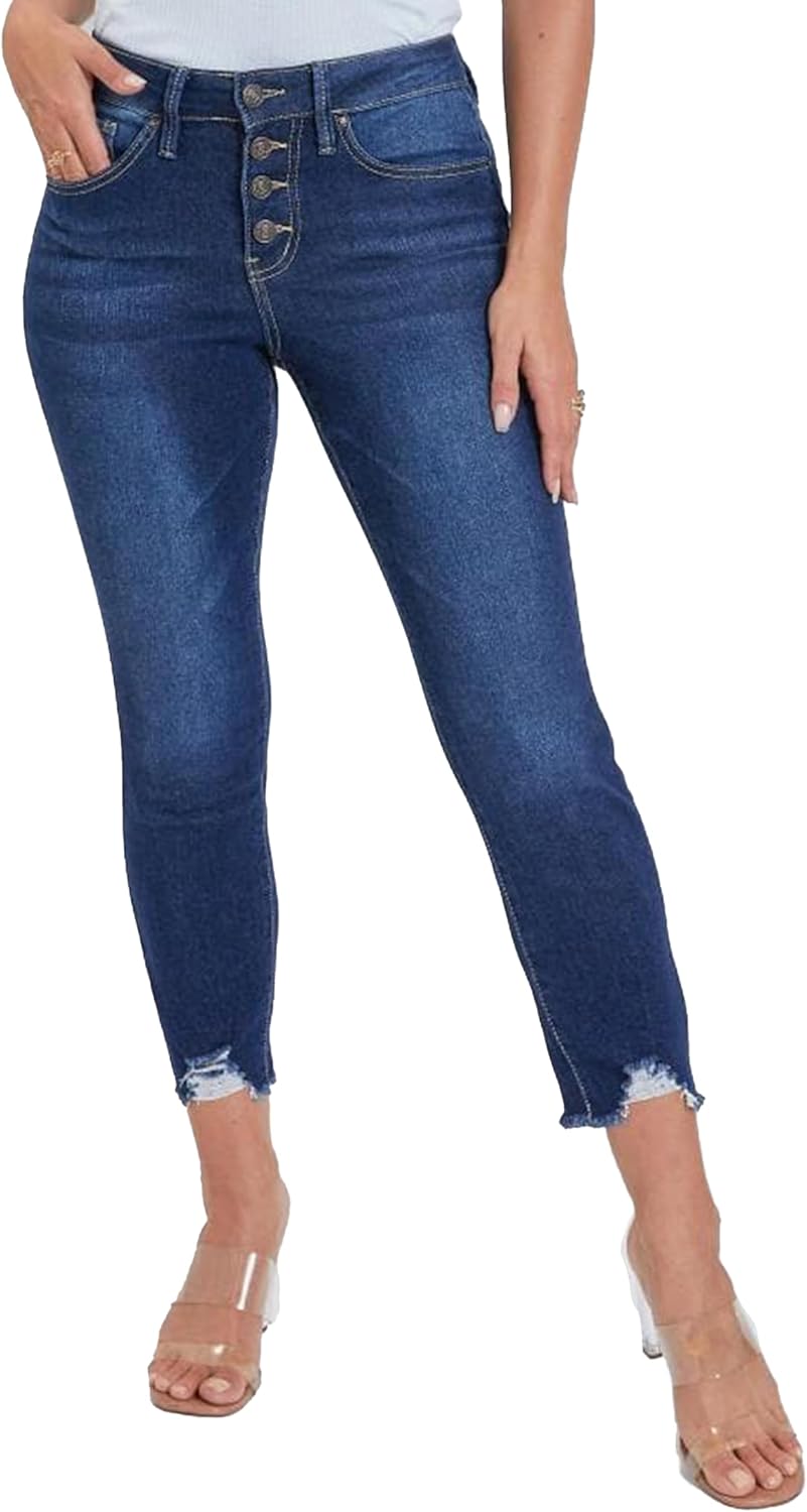 Royalty for Me Womens Royalty for Me Women's Petite 4 Button Skinny Ankle Sustainable Jean