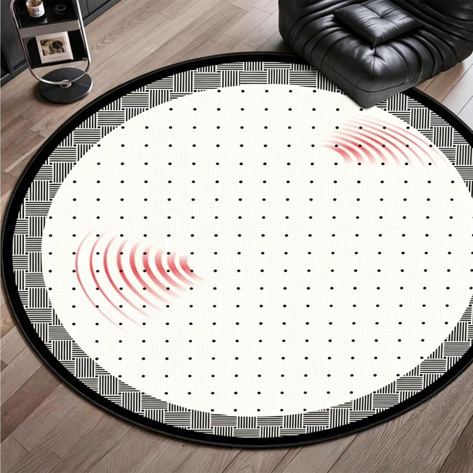 Alfombrillas calefactables eléctricas redondas de 120cm con tecnología de cristal de carbono