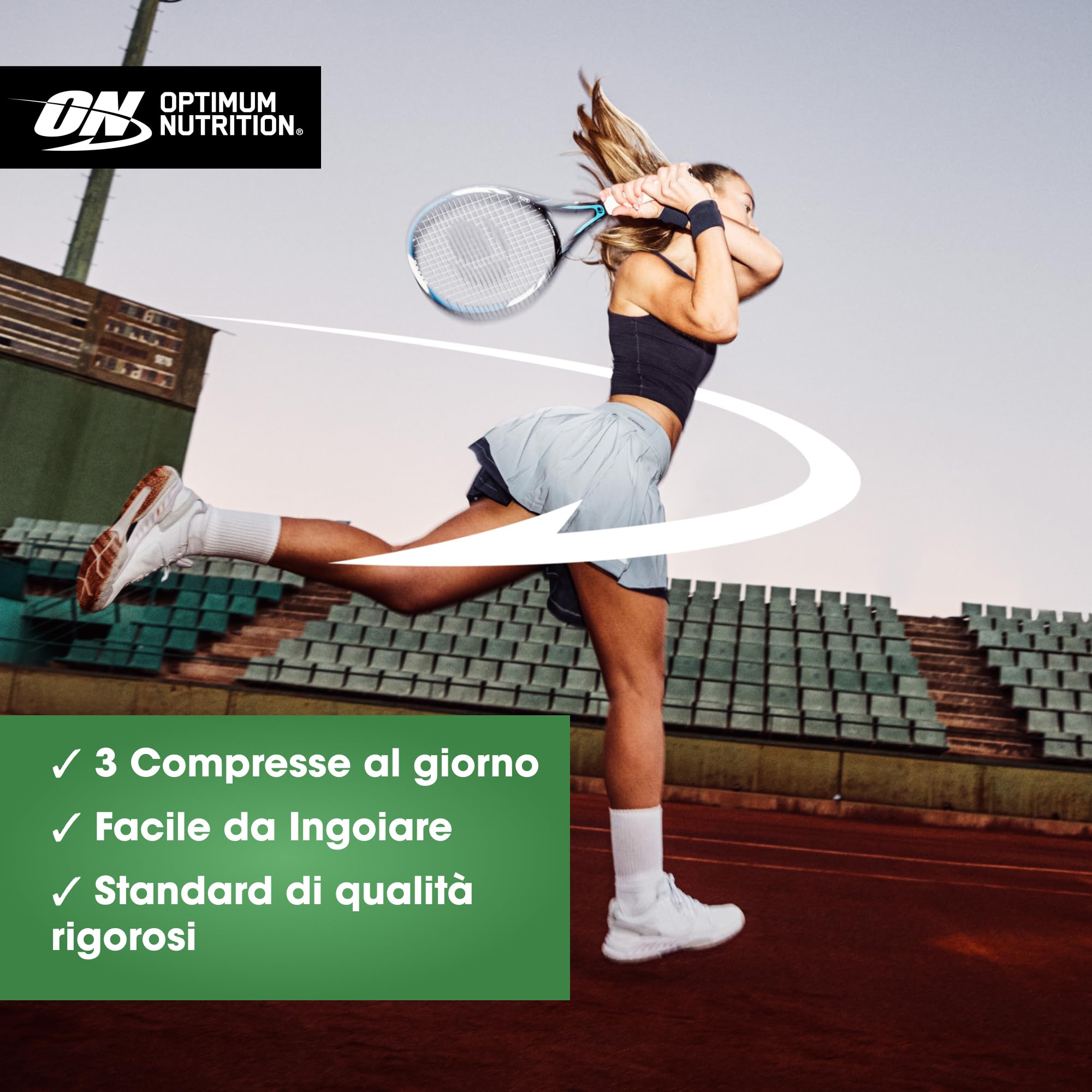 Optimum Nutrition Creatine Tablets – 3 g di Creatina Monoidrato per Porzione per Supportare le Prestazioni Durante l’Allenamento ad Alta Intensità – 60 Porzioni (180 Compresse)