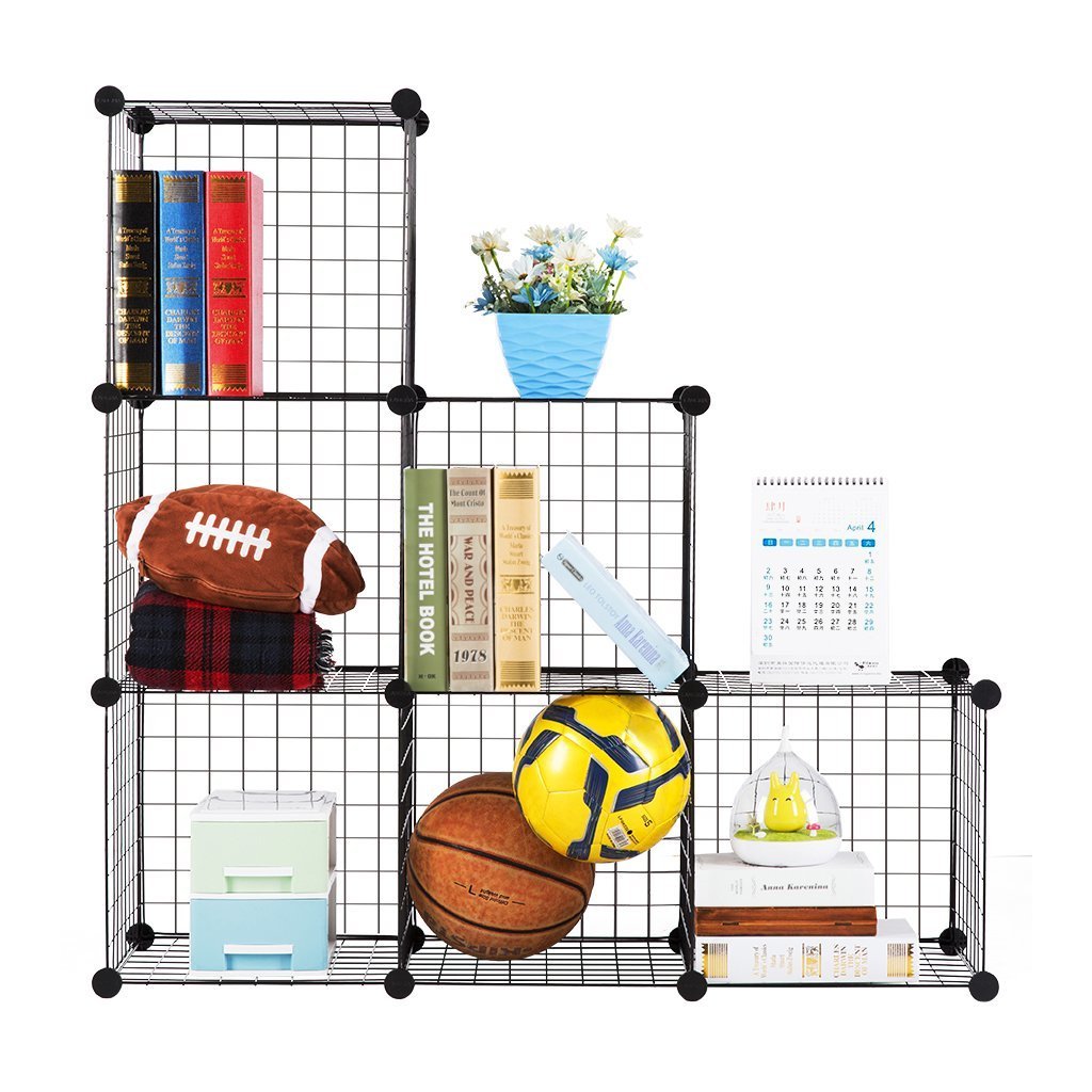 House of Quirk DIY Closet Organization System, Metal Wire Storage Cubes