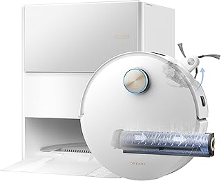 dreame Aqua10 Ultra Roller Complete, Robot Vacuum Cleaner, Self-Cleaning Roller, Overcomes Obstacles of 8 cm, Automatic Em…