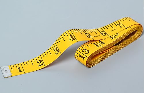 Miniatura 9 de Cinta métrica de doble escala de 118.1 in/120 pulgadas, cinta suave de medición de peso corporal, medición corporal, regla de tela de costura,