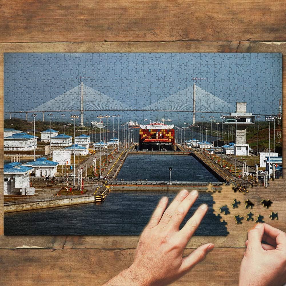 Panama Canal Jigsaw Puzzle 1000 Piece Travel Souvenir Wooden